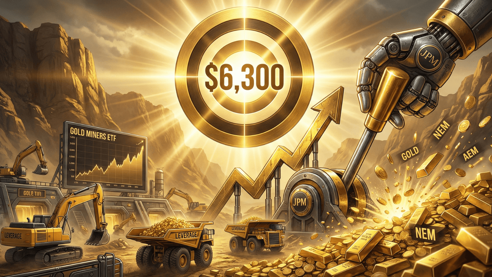 JPMorgan’s $6,300 Gold Target: Why Mining Stocks Could be the Ultimate Leverage Play